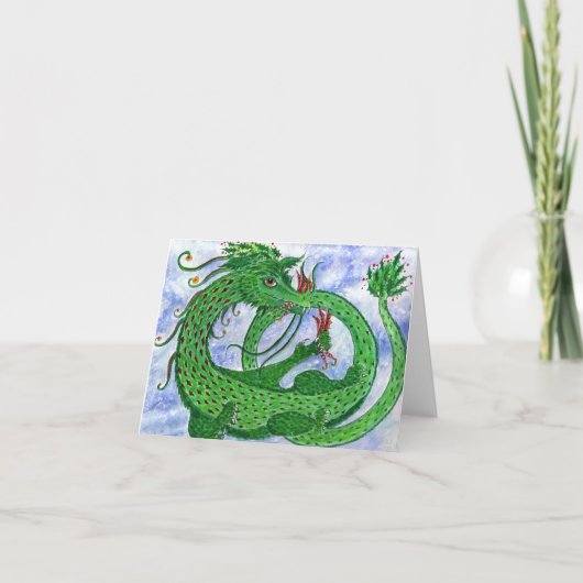 Cartes Pour Fêtes Annuelles Goûts Comme La Menthe Poivrée (Devant)