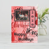 Cartes Pour Fêtes Annuelles Graffiti de Noël (Debout devant)