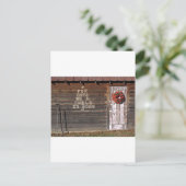 Cartes Pour Fêtes Annuelles Graffiti de Rustic Christmas (Debout devant)