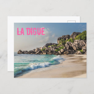 Cartes Pour Fêtes Annuelles Grand Anse Seychelles La Digue Beach cadeau