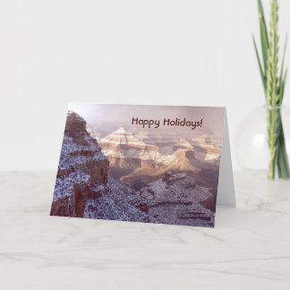 Cartes Pour Fêtes Annuelles Grand Canyon, Happy Holidays !