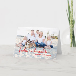 Cartes Pour Fêtes Annuelles Grand carton rouge moderne de Noël