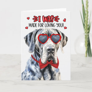 Cartes Pour Fêtes Annuelles Grand chien Danse fait pour vous aimer Valentine