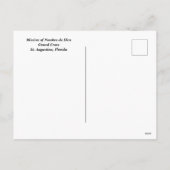 Cartes Pour Fêtes Annuelles Grand Cross St. Augustine, Floride (Dos)