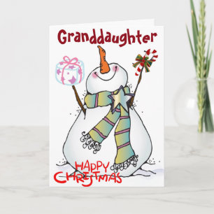 CARTES POUR FÊTES ANNUELLES *GRAND-FILLE* VOUS RENDEZ TOUS HEUREUX TOUS LES JO