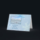 Cartes Pour Fêtes Annuelles Grand-fils Winter Lake Christmas<br><div class="desc">carte</div>