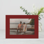 Cartes Pour Fêtes Annuelles Grand format de la photo frontière Merry & Bright (Debout devant)