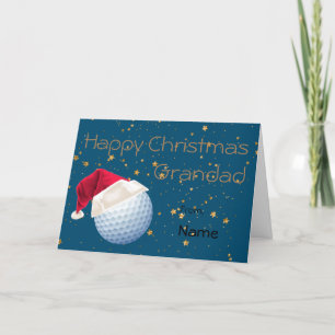 Cartes Pour Fêtes Annuelles Grand Golf Sports Noël Personnalisé