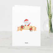 Cartes Pour Fêtes Annuelles Grand Grand Globe de neige Snowman Noël (Dos)