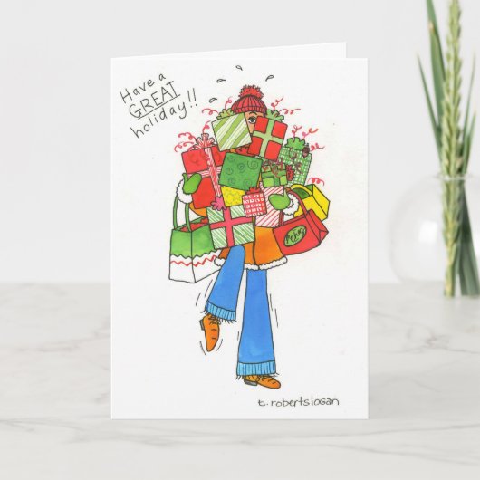 Cartes Pour Fêtes Annuelles Grand Holiday (Devant)