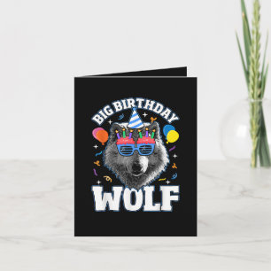 Cartes Pour Fêtes Annuelles Grand Loup d'anniversaire pour les loups