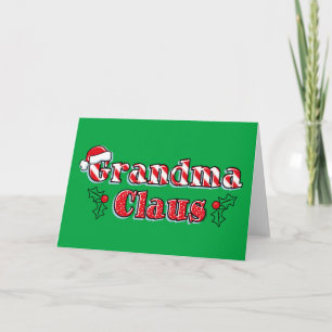 Cartes Pour Fêtes Annuelles Grand-maman Claus