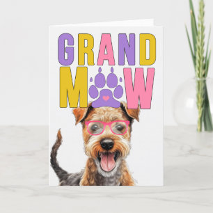 Cartes Pour Fêtes Annuelles Grand-MAW Lakeland Terrier Funny Grand-parents Day