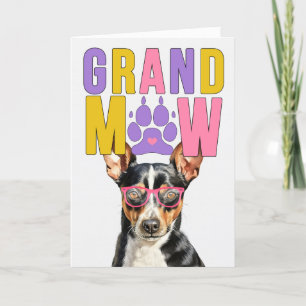 Cartes Pour Fêtes Annuelles Grand-MAW Rat Terrier Chien Funny Grand-parents Da