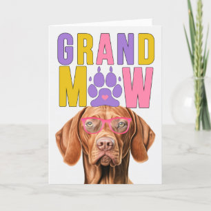 Cartes Pour Fêtes Annuelles Grand-MAW Vizsla Chien Funny Grand-parents Day