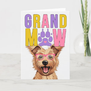 Cartes Pour Fêtes Annuelles Grand-mère de Grand-père Berger Picard GrandDOG