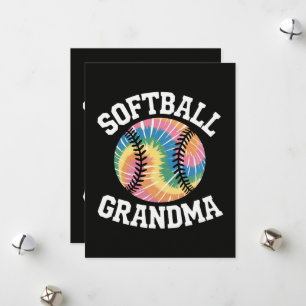 Cartes Pour Fêtes Annuelles Grand-mère de softball