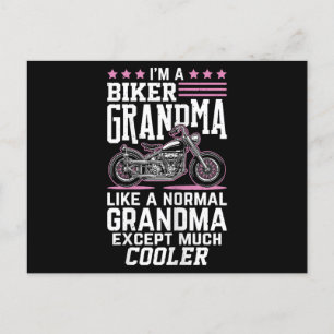 Cartes Pour Fêtes Annuelles Grand-mère de vélo - Grand-mère de vélo