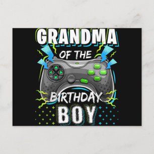Cartes Pour Fêtes Annuelles Grand-mère du Birthday Boy Matching Video Game
