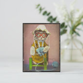 Cartes Pour Fêtes Annuelles Grand-mère Kitty Tricot (Debout devant)