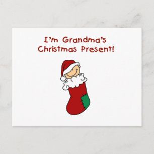 Cartes Pour Fêtes Annuelles Grand-mère's Christmas Présent Tshirts et cadeaux