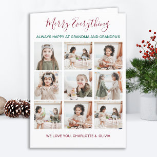 Cartes Pour Fêtes Annuelles Grand-parents 9 Photo Joyeux Noël