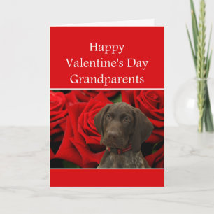 Cartes Pour Fêtes Annuelles Grand-parents Glossy Grizzly Valentine Puppy Love