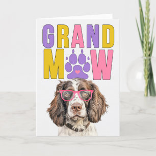 Cartes Pour Fêtes Annuelles Grand-père Grand-père GrandDOG GrandMAW Springer