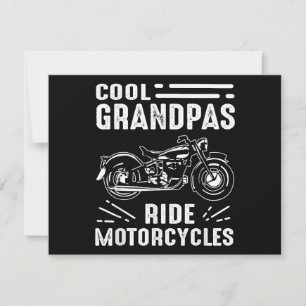Cartes Pour Fêtes Annuelles Grand Père MotardGrand Père Motard