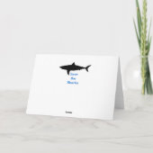 Cartes Pour Fêtes Annuelles grand requin blanc Joyeuses Fêtes (Dos)