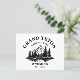 Cartes Pour Fêtes Annuelles Grand Teton mountain Parc national Wyoming Holida