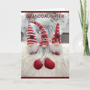 CARTES POUR FÊTES ANNUELLES *GRANDDAUGTER* ENVOYANT AMOUR NOËL