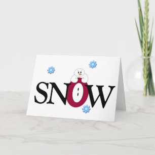 Cartes Pour Fêtes Annuelles Grande neige