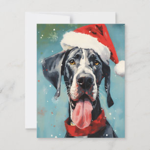 Cartes Pour Fêtes Annuelles Grande peinture de Noël Dane