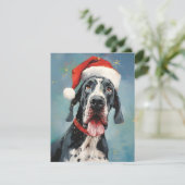 Cartes Pour Fêtes Annuelles Grande peinture de Noël Dane (Debout devant)