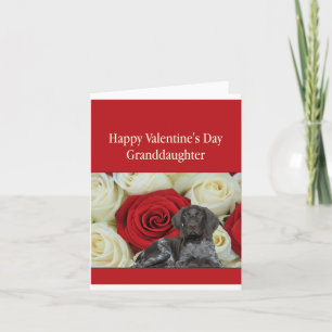 Cartes Pour Fêtes Annuelles Grandgirl Glossy Grizzly Valentine Puppy Love