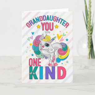 Cartes Pour Fêtes Annuelles Grandgirl Rainbow Unicorn Valentine