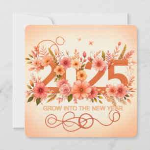 Cartes Pour Fêtes Annuelles Grandir dans la Nouvelle Année