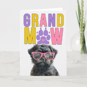 Cartes Pour Fêtes Annuelles GrandMAW Affenpinscher GrandDOG Grand-parents Day