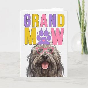 Cartes Pour Fêtes Annuelles GrandMAW Bergamasco GrandDOG Grand-parents Day