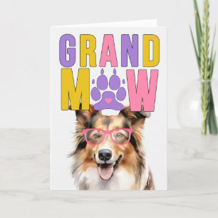 Cartes Pour Fêtes Annuelles GrandMAW Collie GrandDOG Grand-parents Day