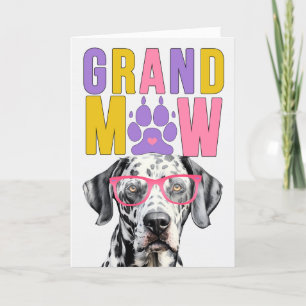 Cartes Pour Fêtes Annuelles GrandMAW Dalmatien GrandDOG Grand-parents Day