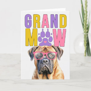 Cartes Pour Fêtes Annuelles GrandMAW Mastiff GrandDOG Grand-parents Day