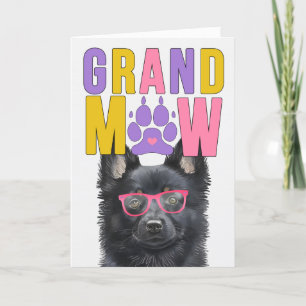 Cartes Pour Fêtes Annuelles GrandMAW Schipperke Chien Funny Grand-parents Day