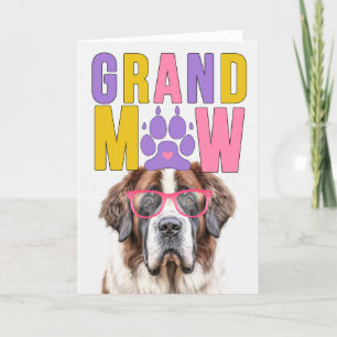 Cartes Pour Fêtes Annuelles GrandMAW St Bernard GrandDOG Grand-parents Day
