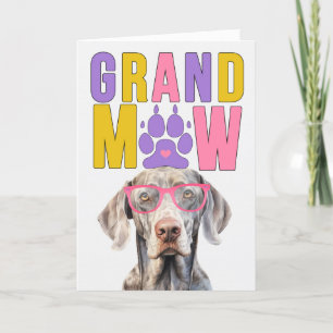 Cartes Pour Fêtes Annuelles GrandMAW Weimaraner GrandDOG Grand-parents Day