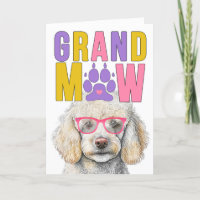 GrandMAW White Poodle GrandDOG Grand-parents Day