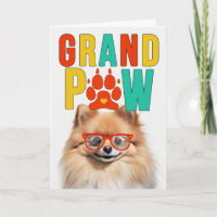 GrandPAW Poméranien GrandDOG Fête des Grands-Paren