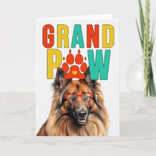 Cartes Pour Fêtes Annuelles GrandPAW Tervuren GrandDOG Grand-parents Day