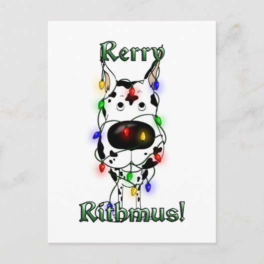 Cartes Pour Fêtes Annuelles Grands feux de Noël Dane (Devant)